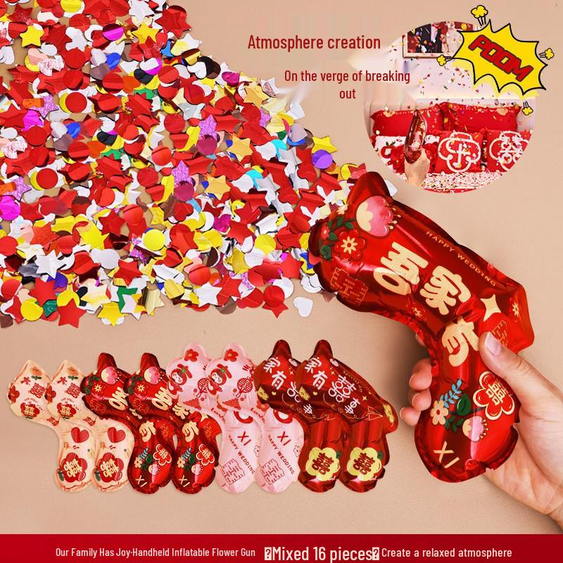 Handheld Wedding Fireworks Confetti Cannons for Engagement & Bridal Photos