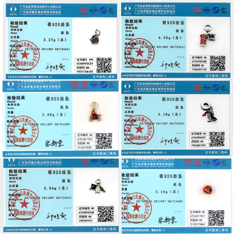 New 925 Silver Charms Bead Red Series Charm Pendant Fit Bracelet Necklaces DIY Birthday For Woman Jewelry Gift