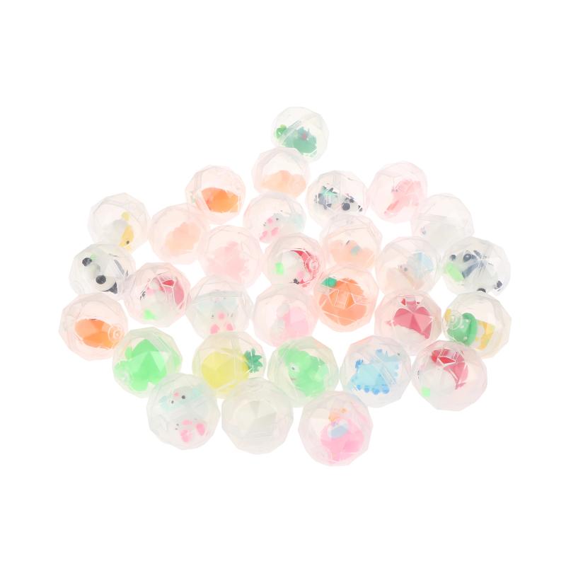 30/50Pcs Fun Mixed Surprise Capsule Egg Toys Transparent Eggshell Mixed Toy Birthday Party Favor Rewards Pinata Filler Gifts
