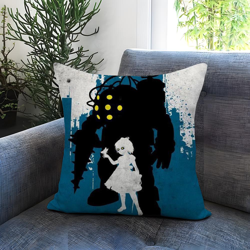 Fanart B-BioShock RaptureS Cushion Cover Comfortable Reversible Pillow Cover Ideal for Car Sofa Bedroom & Beyond