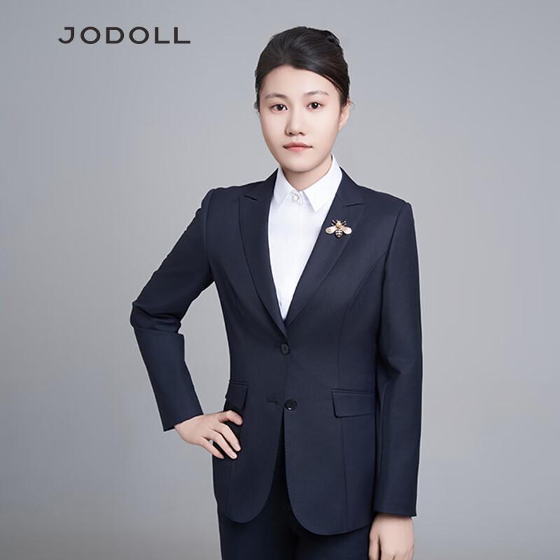 JODOLL Women's Slim Fit Wool Cashmere Blazer