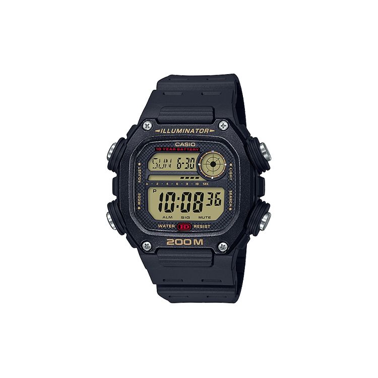 

Casio G-Squad Standard Series Fashion Classic Square Shock Resistant 10-Year Battery Waterproof Sports Quartz Watch Men watches Gray DW-291H-9AV Black Dial