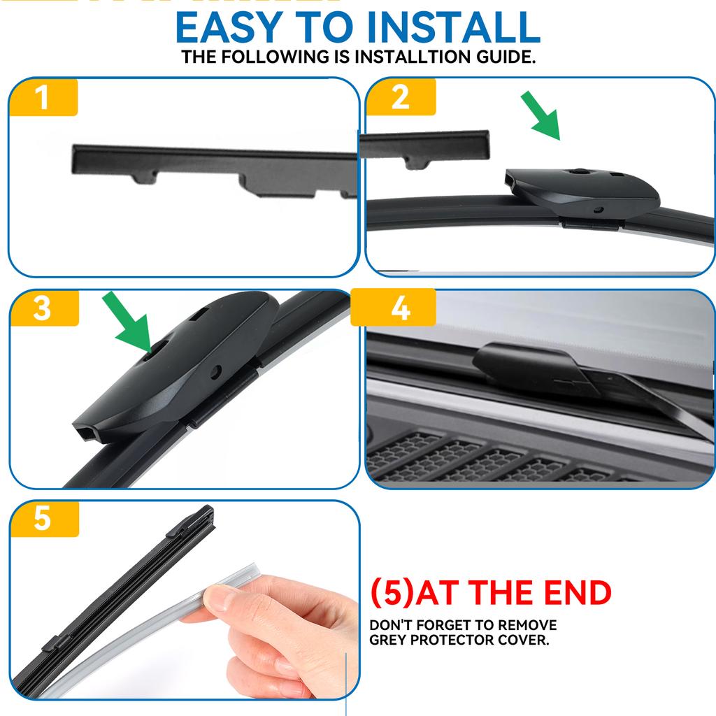 Erick's Wiper Front Wiper Blades For Great Wall Haval H6 2011 - 2026 Windshield Windscreen Clean Window Car Rain Brushes