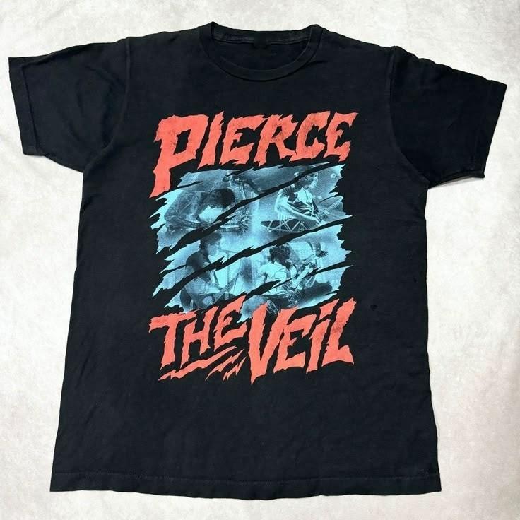 

Pierce The Veil Band Scratch TShirt Short Sleeve S to 5XL PNA_344 Unisex T-Shirt L
