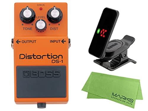 

BOSS - Дисторшн DS-1 + KORG Pitchclip 2 PC-2 + Набор оригинальных салфеток Marks