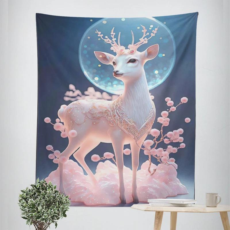 Beautiful Fawn Decorative Tapestry Home Wall Decor Office Living Room Tapestry