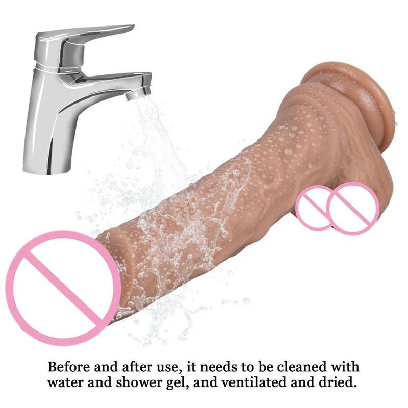 Sex Chop Black Dildo Artificial Penis Male Masturbator Rubber Anus Womens Sex Toy Rubber Asses Strap On Dilldo ?Vibrator Toys