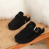 Summer Vacation Style Thick Soled Retro Closed Toe Slippers with Arch Support for Indoor and Outdoor Beach Leisure Walking, Suitable for Daily Wear