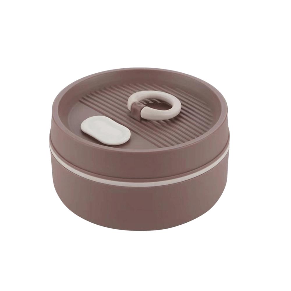 

Leakproof Lunch Box Stainless Steel Insulated Lunch Box Portable Food Container For Office School коричневый