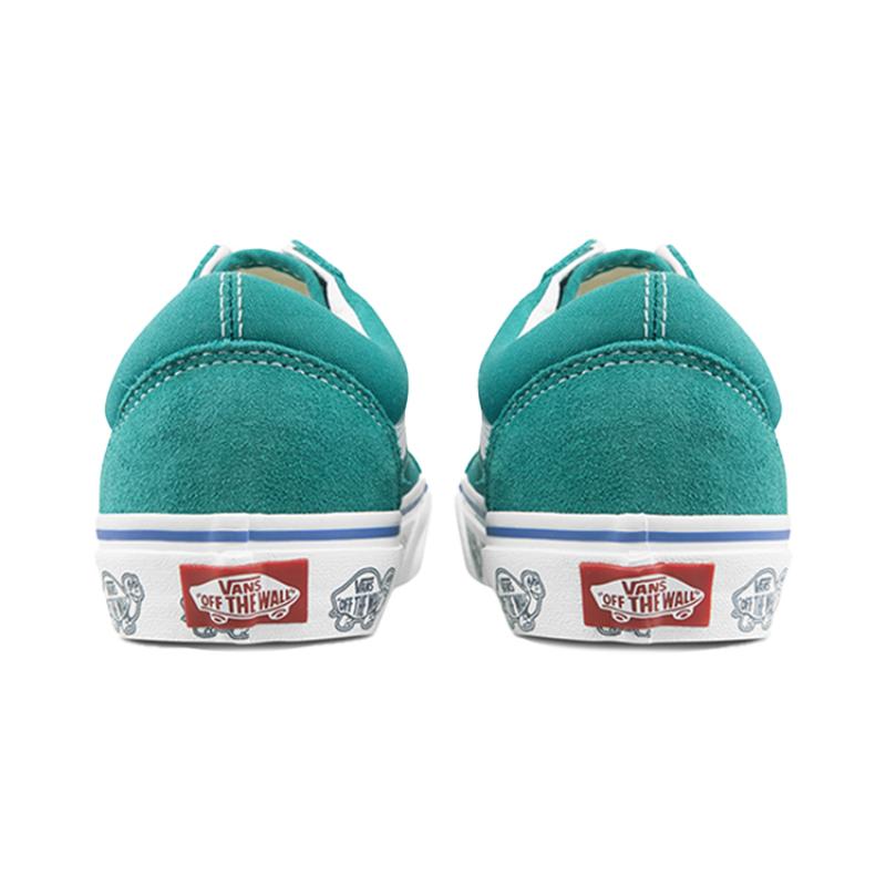 Vans Sidewall Print Old Skool Blue Vans VN0A3WKT4RT