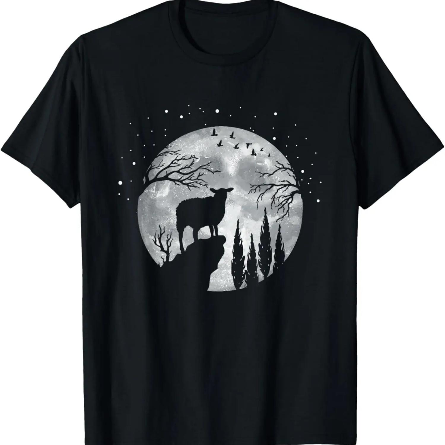 Sheep Farmer Night Sky - Shepherd Sheep Farm Sheep T-Shirt S чёрный