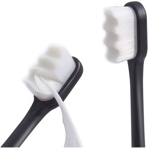 TOYAKU Nano Toothbrush, Soft, 6-Piece Set, Wide Toothbrush, Soft, Extra-Fine, for Adults/Home Use, Cavity Prevention