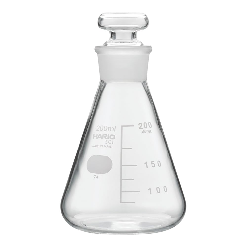 HARIO Stoppered Erlenmeyer Flask 200ml (TS27) TSF-200-SCI