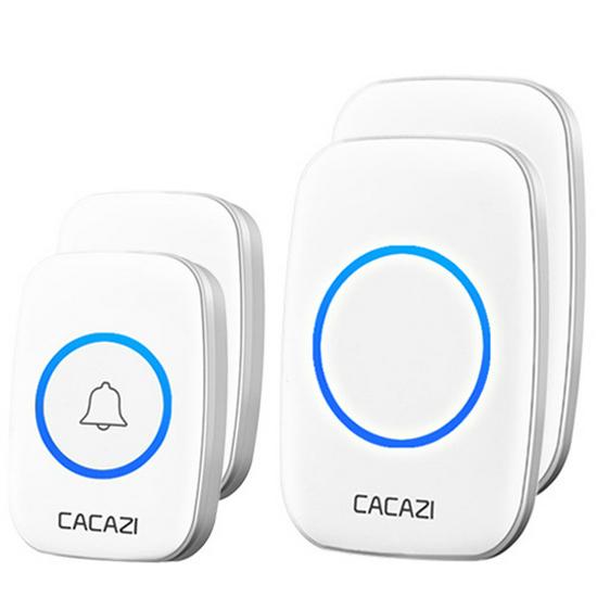 A10 Wireless Long-Range Home Doorbell with Multiple Call Bells and Elderly Pager, Compatible with EU, US, and UK Standards.