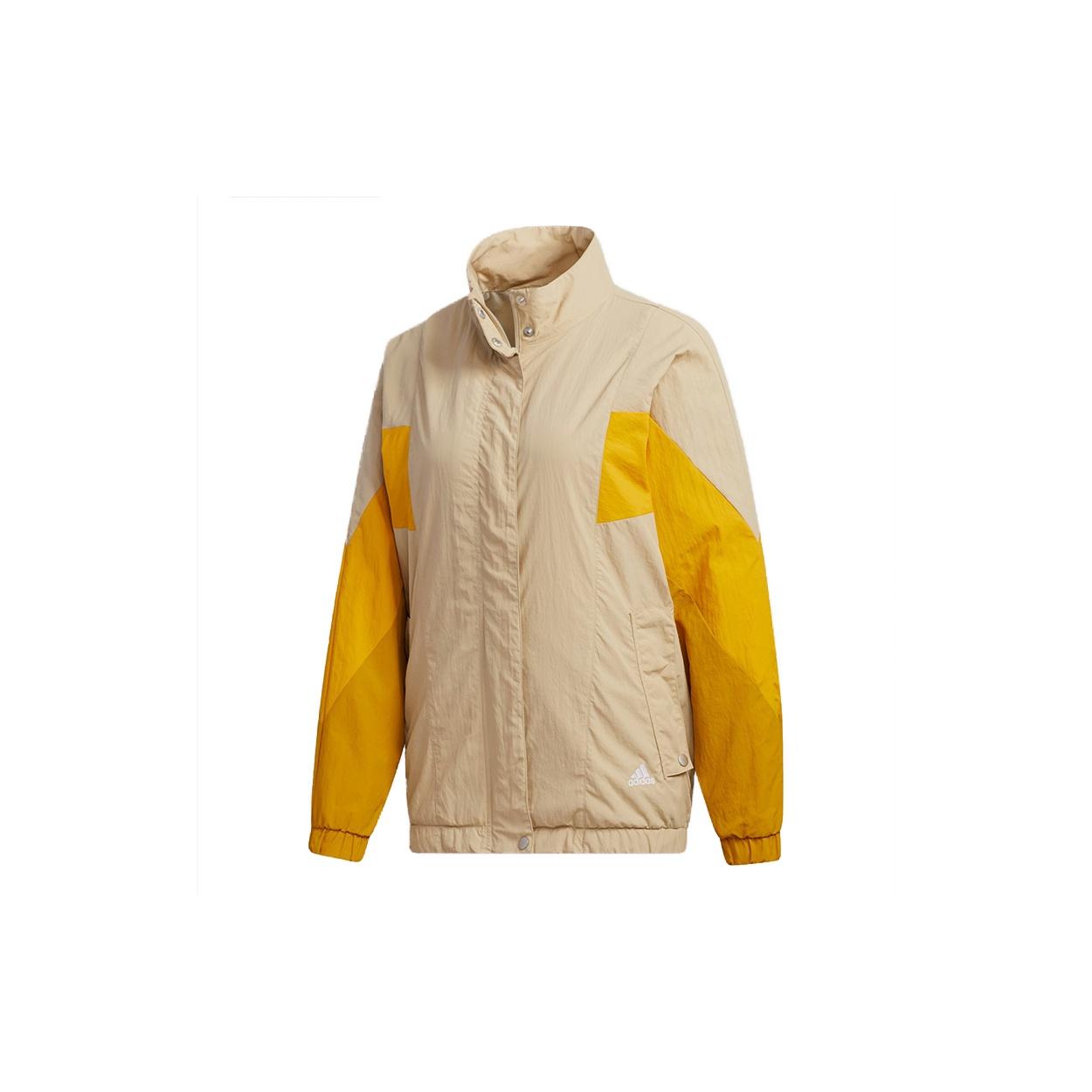 (WMNS) adidas Must Have Woven Jacket Tan Yellow Women s GF6964 S