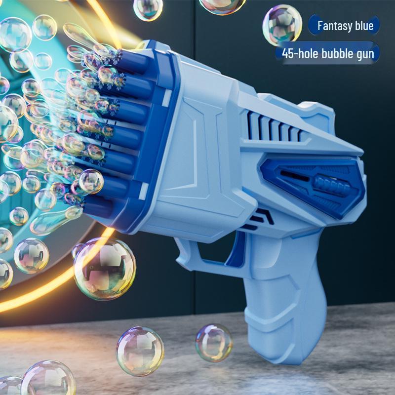 Hot-Selling Automatic Luminous Gatling Bubble Gun - Perfect Toy for Kids