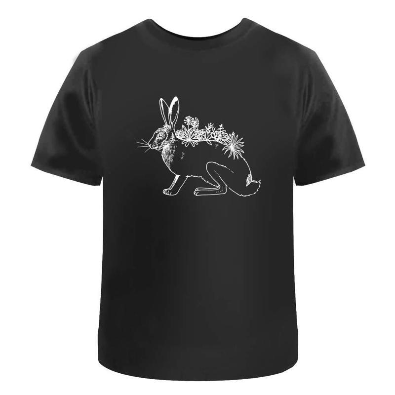 

Floral Hare Cotton T Shirt Ta022920 - Men s Summer Cotton Graphic Tee S разноцветный