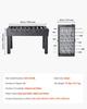 Foosball Table, 137 cm Standard Size Table, Indoor Full Size Foosball Tables for Home, Family, and Game Room, Durable Soccer Set, Includes 4 Balls,