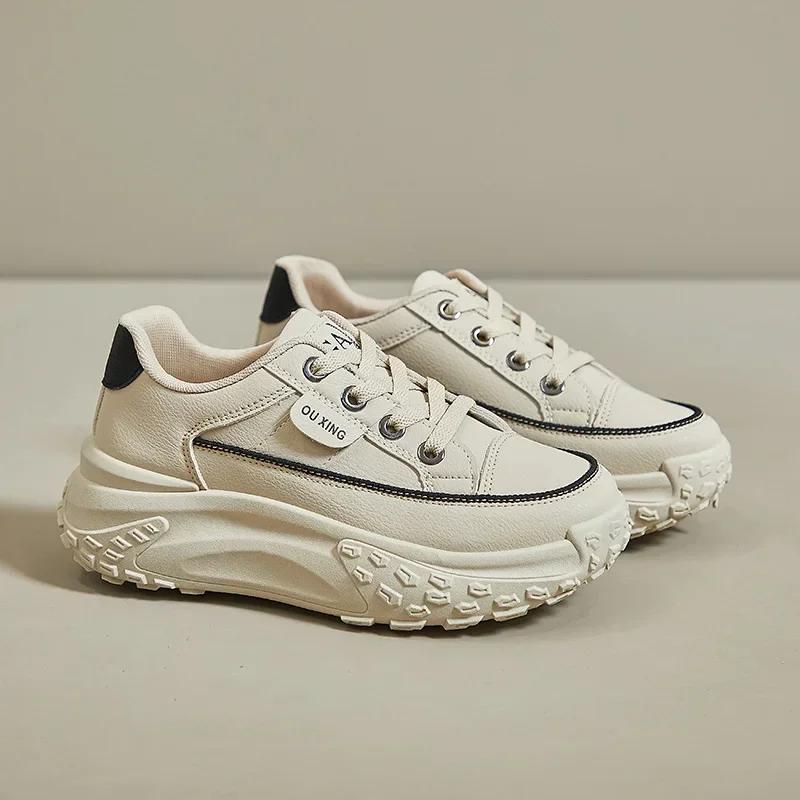 Fashion Retro Women Shoes Spring Platform Shoes Casual Sneakers Versatile Fashion Designer Shoes High Quality  Women Sneakers