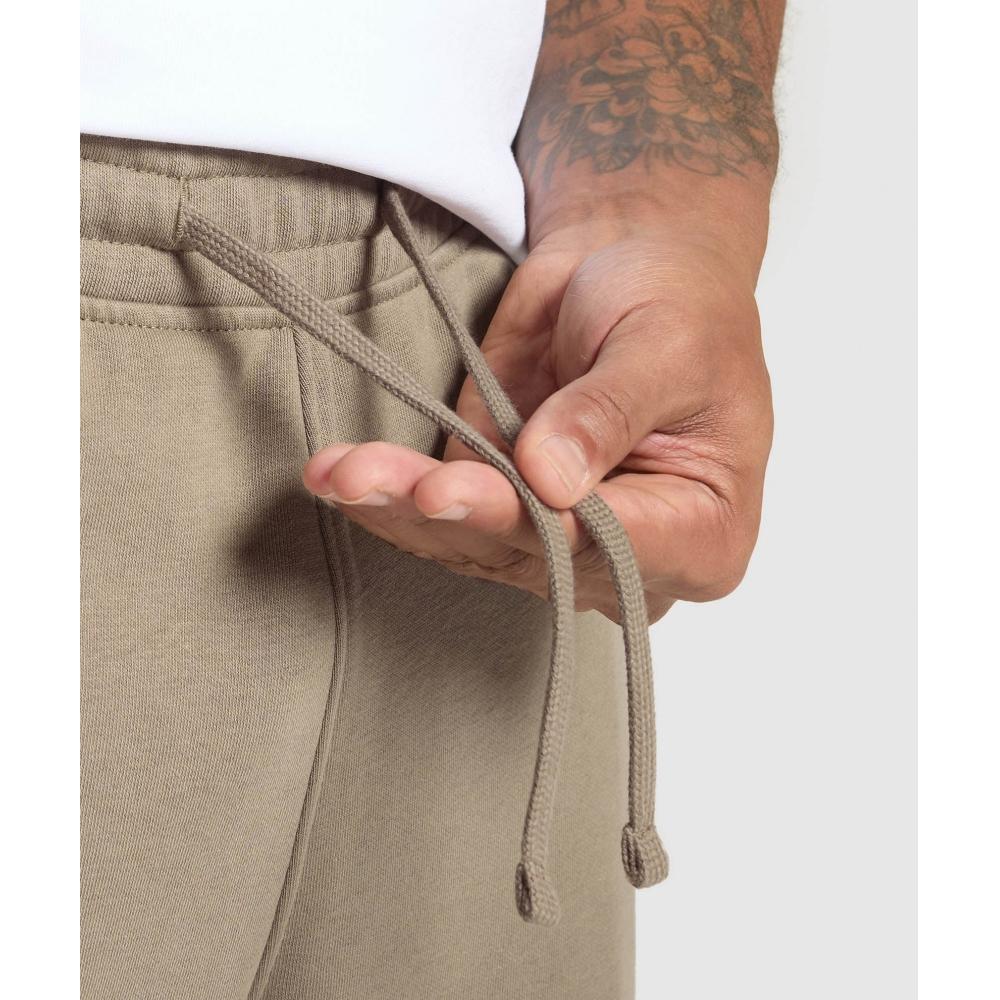 Gymshark Pantalón de chándal recto Crest Lifestyle Marrón A5a1o Nc0s