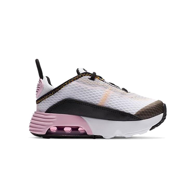 Nike Air Max 2090 Air Cushion Low top Running Shoes Black Pink White Infant And Toddler CU2092-104