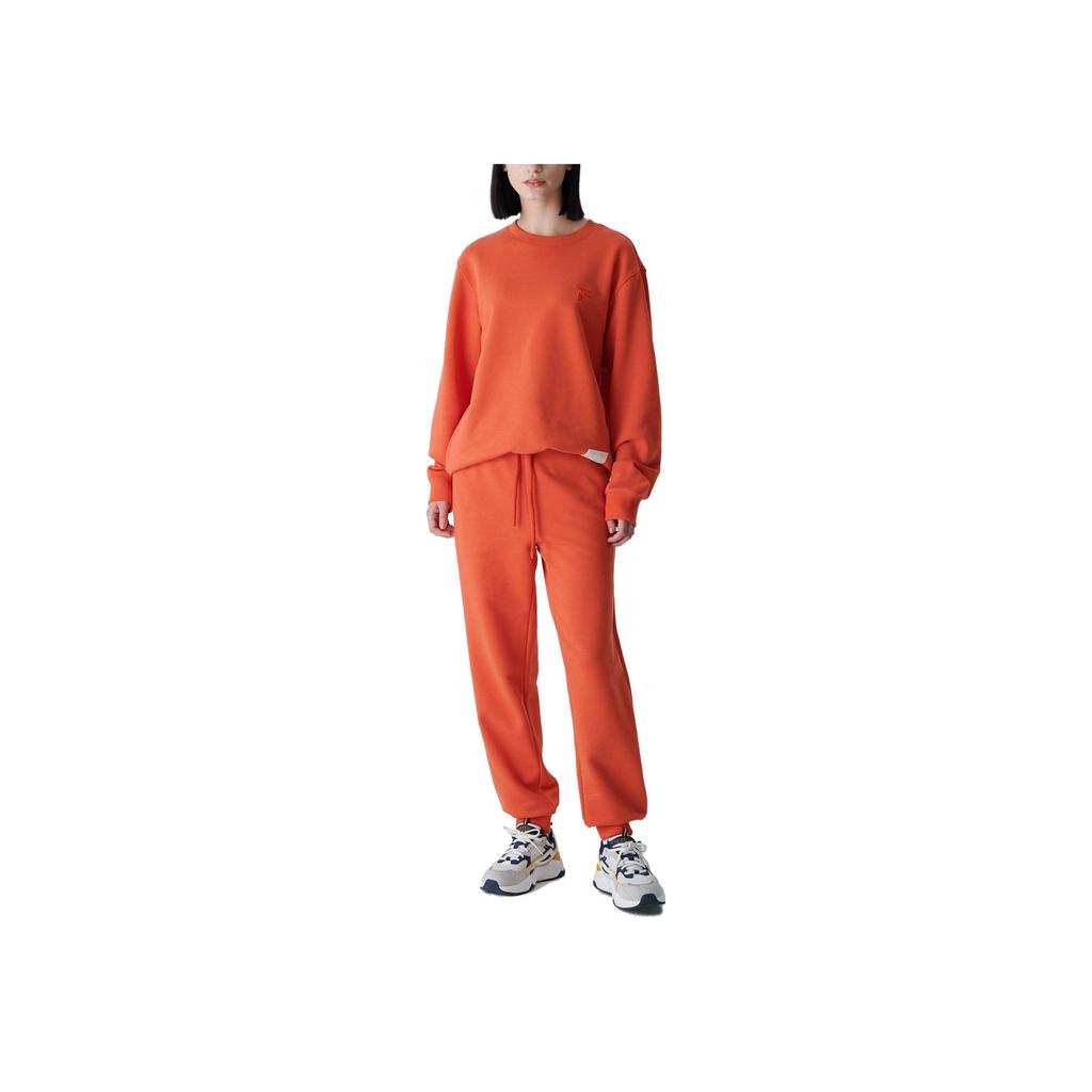 New FILA Knitted Sweatpants Men's Orange FS2FPF3102XOED