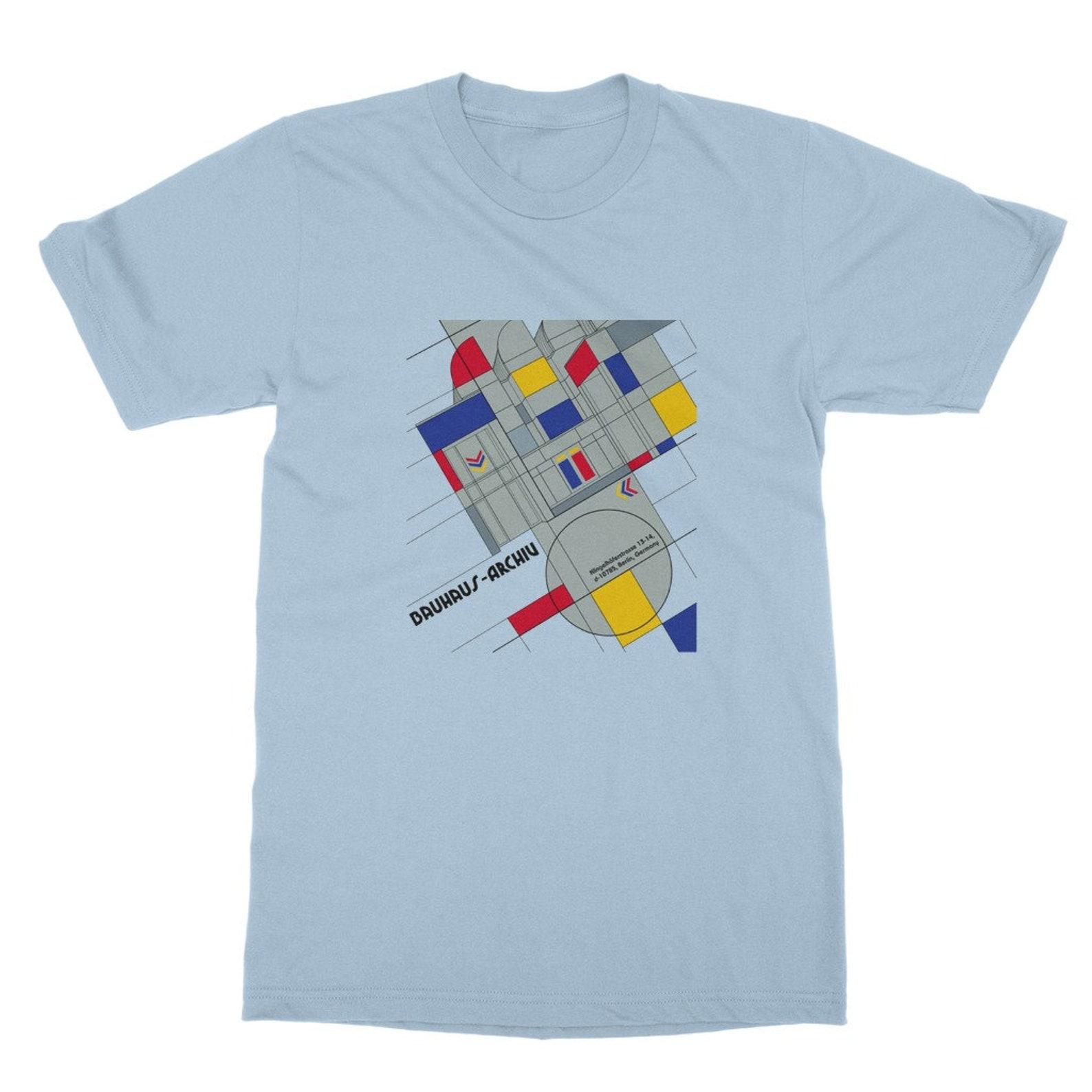 Bauhaus Geometric T-Shirt, Modern Art Unisex Top S