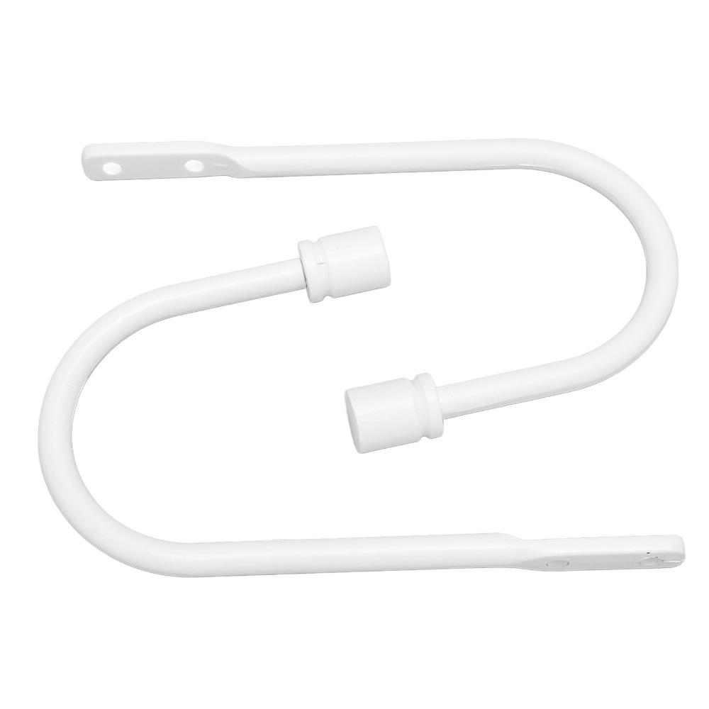 2Pcs White Curtain Tiebacks Carbon Steel Drapery Holdbacks Window Curtain Holdbacks Family