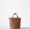 [haute couture] Pig nose vegetable basket bag high texture first layer TC cowhide portable bucket bag fashionable genuine leather women's bag
