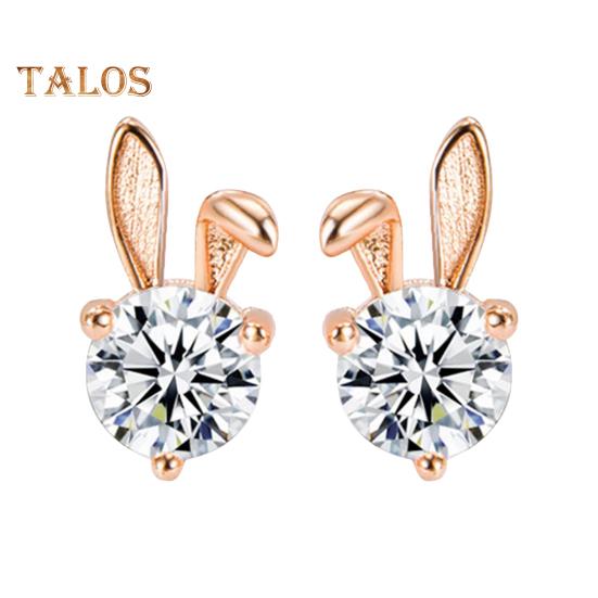 

Ожерелье с ушками кролика, серьги, кубический цирконий, кролик, животное, украшения для свадьбы, годовщины, дня рождения