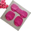 Winter Car Seat Cushion Without Backrest, Checkered Embroidered Plush, Tie-free Warmth, Three-piece Set, Front and Rear Single Seat Cushion