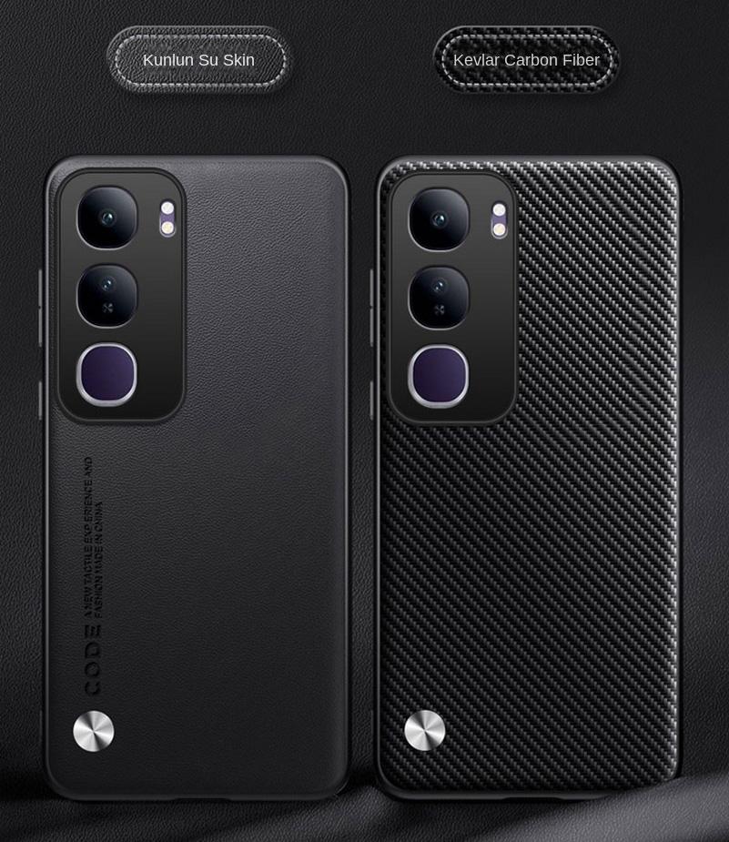 Plain Leather Case For VIVO Y19S Y300 Pro Y76 Y37 Y28 Y18 Y03 Y17S Y16 Y35 Y21 Y21S Y33S Hard Phone Protect Cover