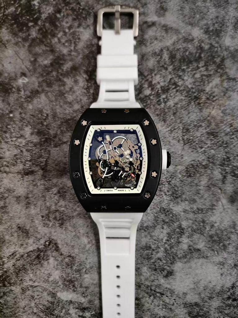 Men's Tonneau Quartz Sports Watch - Double-Sided Hollow Design