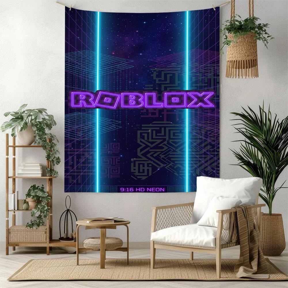 Roblox Vægdekoration Vægtæppe Kunst Til Kæledyrs Mindesmærke Fødselsdag Bryllupsfest Baggrund Familiegave