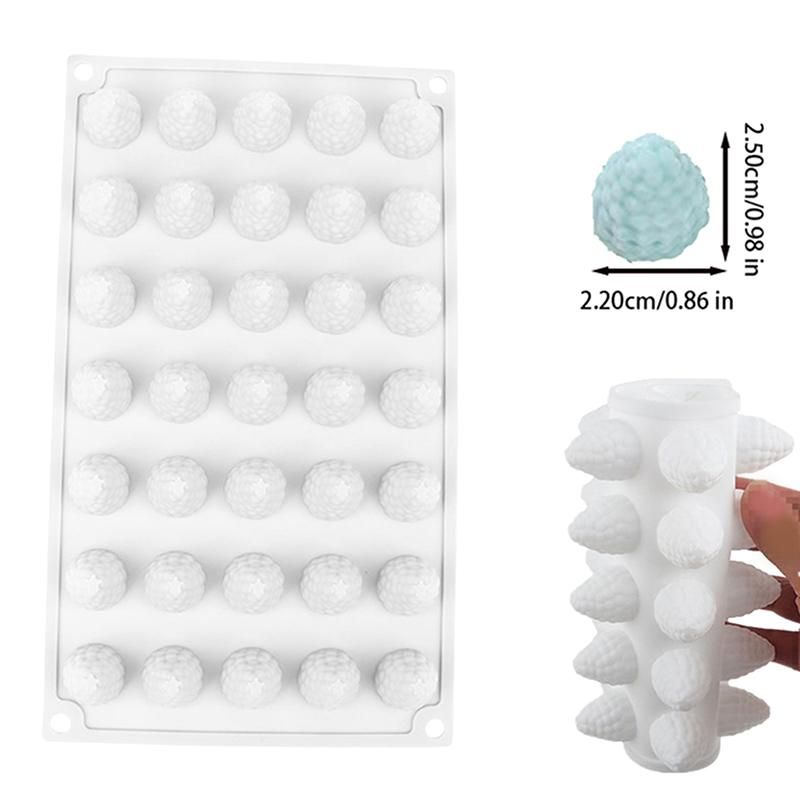 3D Raspberry Fruit Ice Cream Silicone Mold Diy Pudding Chocolate Mousse Mould Dessert Cake Decoration Tool Pastry Baking Pan