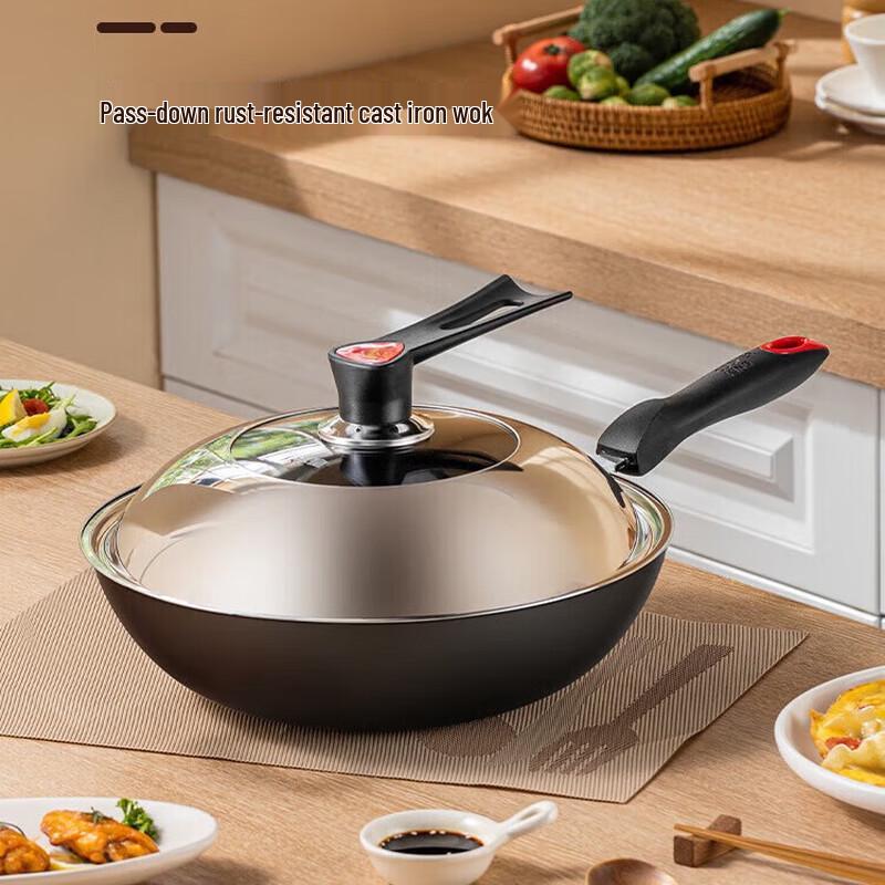 Chui Da Huang Heritage 32cm Cast Iron Wok