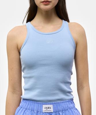 Ssipitieseu Logo Embroidered Sleeveless_Sky Blue