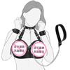 Leather Bondage Chest Harness with Handcuffs BDSM Restraint Lingerie Flirt Sex Toy