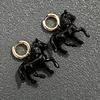 Stereoscopic Small Horse Pendant Earrings Accessories Jewelry Handmade Fashion Accessory for Women Girls