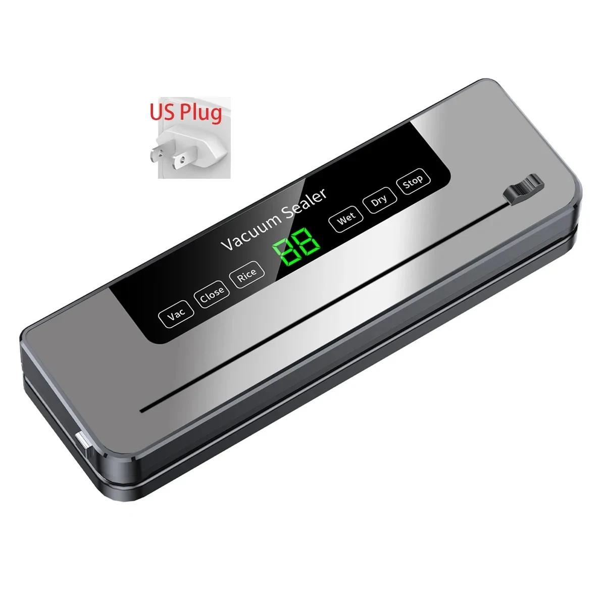 Built-in Cutter Electric Vacuum Sealer Food Storage Seal Touch Button Dry/Wet Kitchen Food Sealing Vacuum packaging machine
