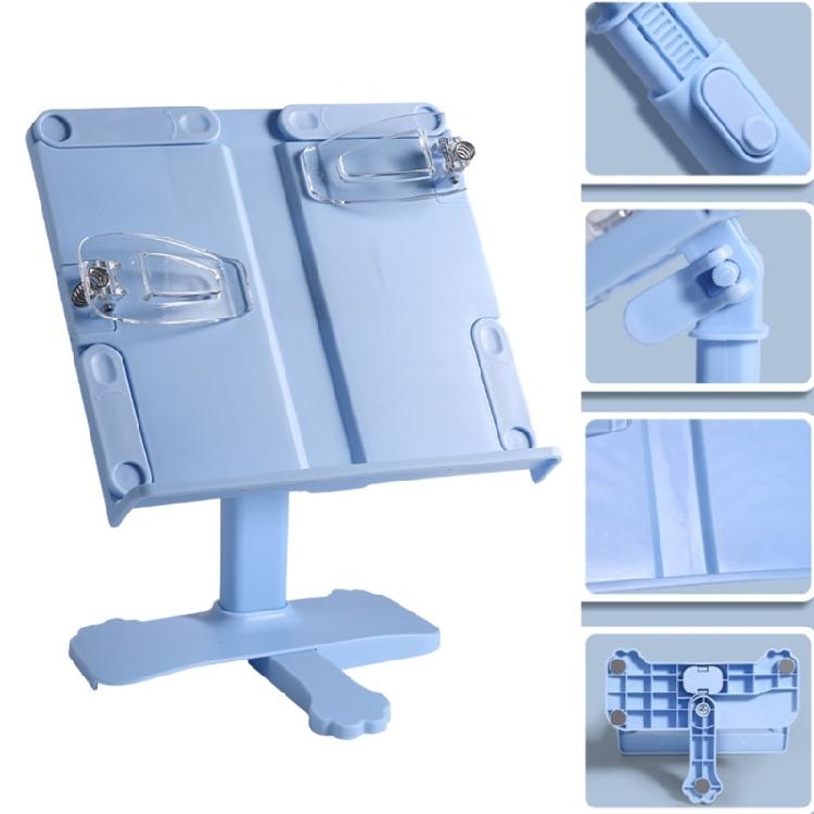 Collapsible Desktop Books Holders Sturdy Plastic Multi Position Reading Stand For Office School Ergonomics