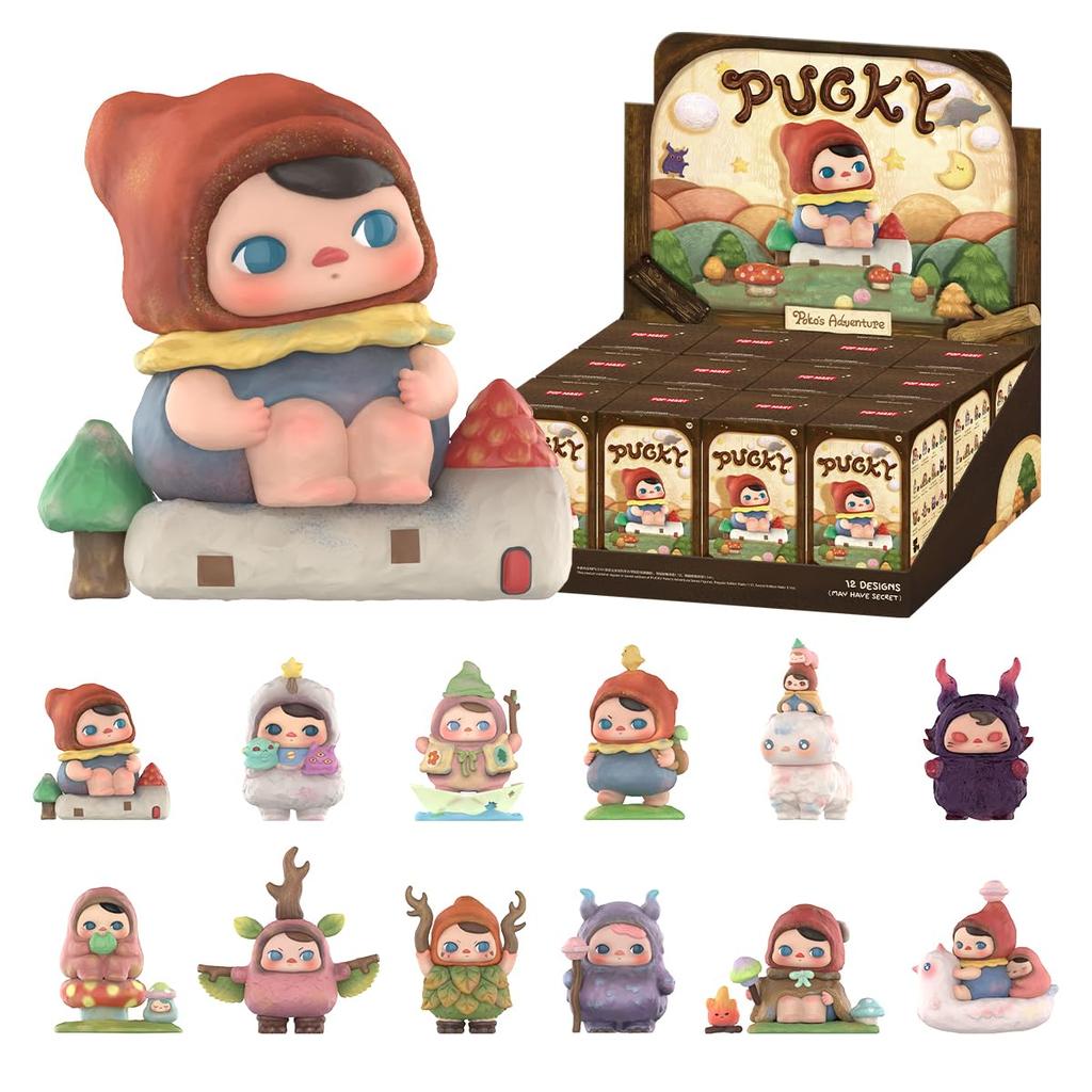 POP MART PUCKY Adventure Series Box 12 Pop Mart Gacha Gacha Blind Box Figure Plastic Model Premium Toy PVC Soft Vinyl Original Character Birthday