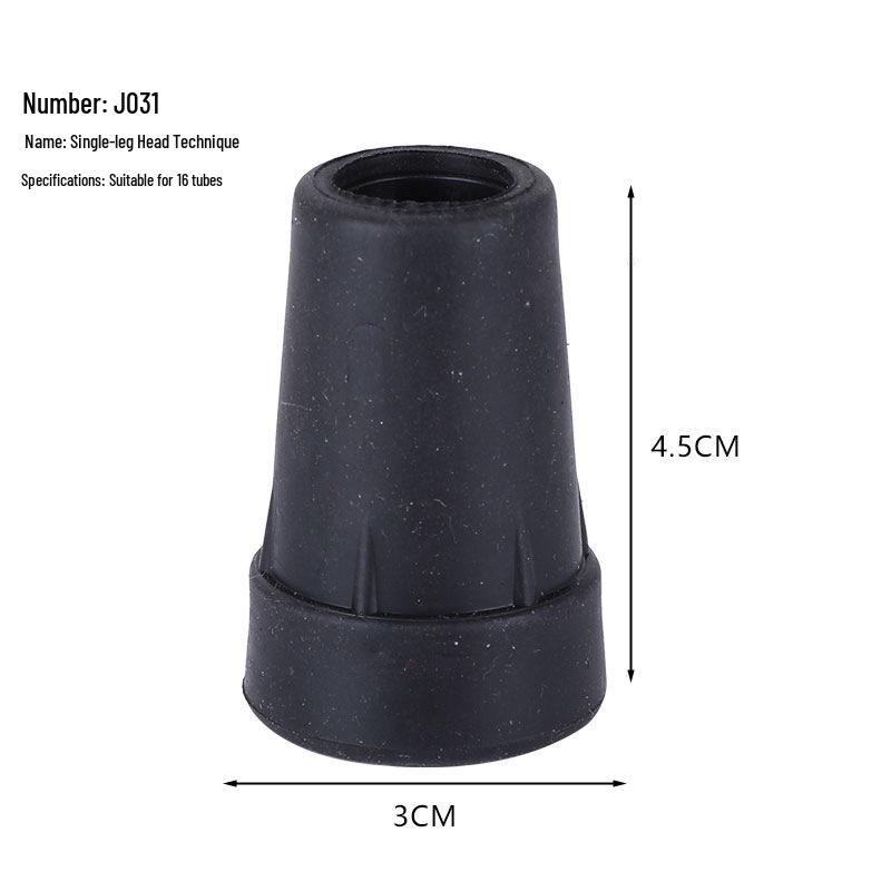 Multi-spec Anti-Slip Rubber Cane Tip for Elderly Walking Sticks - Tripod & Quadruped Foot Covers