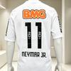 Summerclassic 1112 Santossi Coton Pur Maillot de Football Rétro Petit Neymar Football Adulte Unisexe et Unisexe Grande Manches Courtes