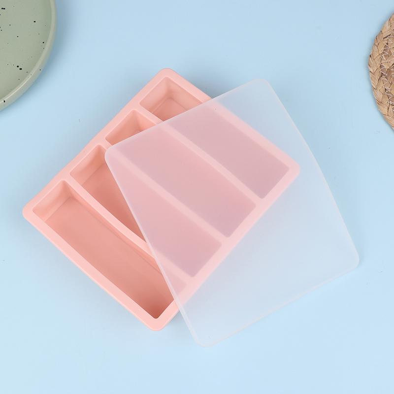 4 Grids Long Ice Cube Tray Mold Reusable Silicone Ice Cube Mold Bpa Free Ice Maker Food Grade Silicone Ice Cubes Mould