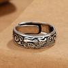 Pierścionek Retro State Chaoxiang Smok Męski i Damski Rzemiosło Moda Kreatywny Smok Tytanowa Stal Otwarty Regulowany Pierścionek