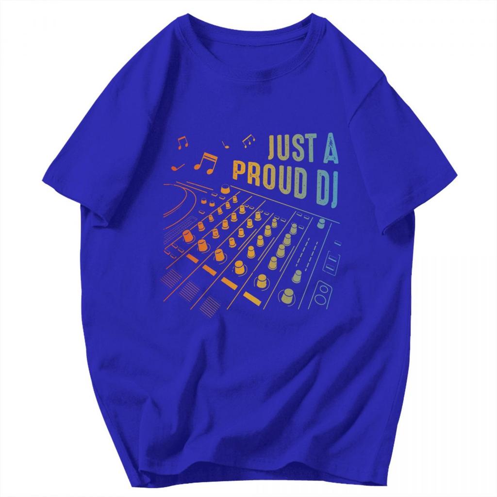 Men T Shirt Just A Proud DJ Cotton Y2K Graphic Customized Unisex Clothes T Shirts