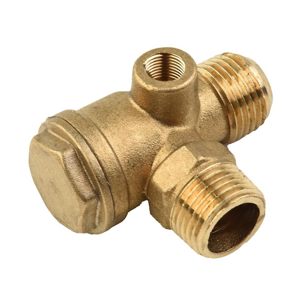 20*20*10mm Check Valve 3 Port Brass Connector Tool