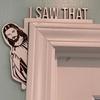 Wooden Door I Saw That Jesus Head Funny Home Decor Frame Ornament AND Merry Christmas Door Frame Decoration Santa Claus Elk