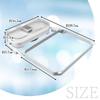 Kitchen Sink Food Waste Net with Suction No Construction No Triangular Corner Needed Pad, Required, (White)